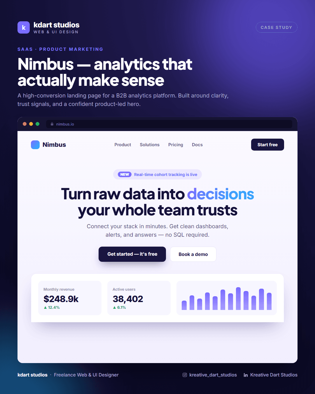 Nimbus - Web App & Marketing by KDart Studios