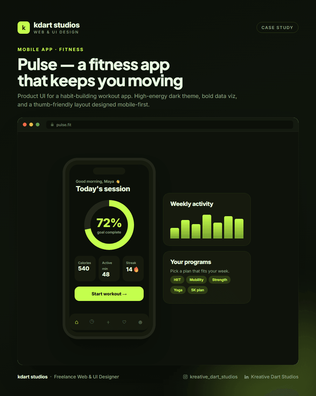 Pulse - Mobile App by KDart Studios