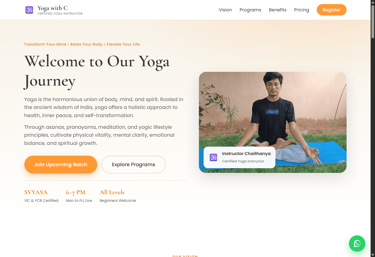 Yoga with C preview